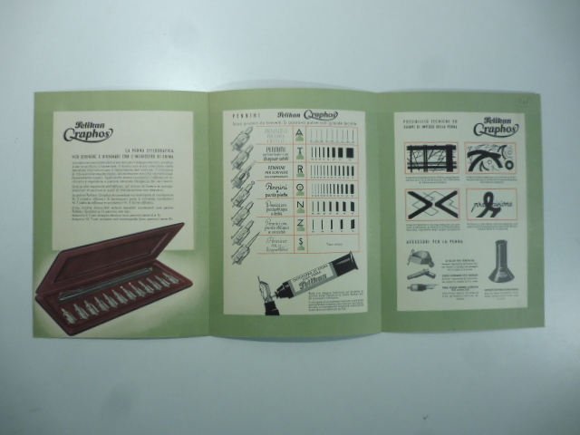 Pelikan Graphos. Tutto per il disegno tecnico ed artistico. Pieghevole pubblicitario